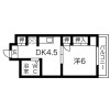 1DK Apartment to Rent in Osaka-shi Tennoji-ku Floorplan