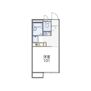 1K Apartment in Chigasemachi - Ome-shi Floorplan