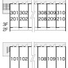1K Apartment to Rent in Yao-shi Layout Drawing