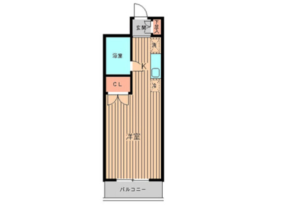 1R Apartment to Rent in Kawasaki-shi Tama-ku Floorplan