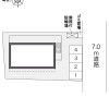 横须贺市出租中的1K公寓 布局图