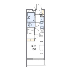 1K Mansion in Kunijima - Osaka-shi Higashiyodogawa-ku Floorplan