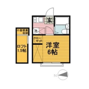 1K Apartment in Nakatehara - Yokohama-shi Kohoku-ku Floorplan