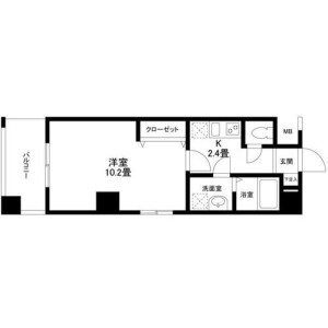 1K Mansion in Jiyugaoka - Meguro-ku Floorplan