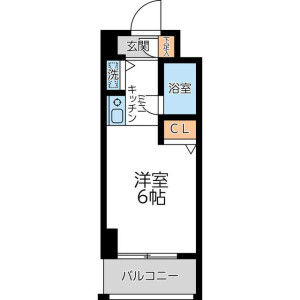 1R Mansion in Marukodori - Kawasaki-shi Nakahara-ku Floorplan