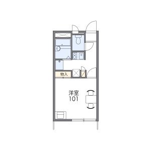 1K Apartment in Higashionuma - Sagamihara-shi Minami-ku Floorplan