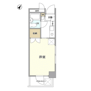 1R {building type} in Asakusa - Taito-ku Floorplan
