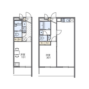 1K Mansion in Funabashi - Setagaya-ku Floorplan
