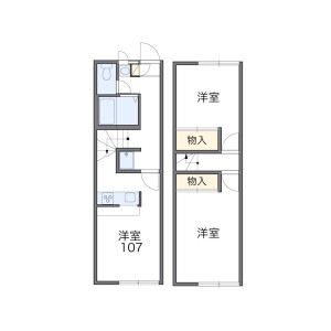 2DK Apartment in Midori - Honjo-shi Floorplan