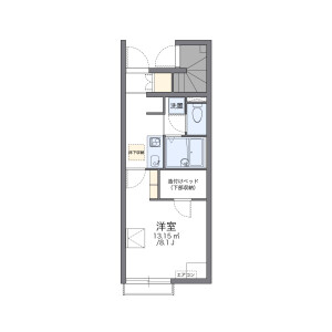 1K Apartment in Tabeicho - Isesaki-shi Floorplan
