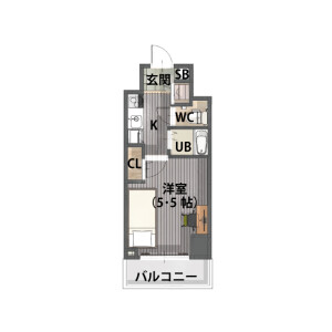 1K Mansion in Shinyokohama - Yokohama-shi Kohoku-ku Floorplan