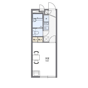 1K Apartment in Sugekitaura - Kawasaki-shi Tama-ku Floorplan