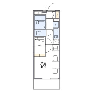 1K Mansion in Yanamoricho - Nagoya-shi Nakagawa-ku Floorplan