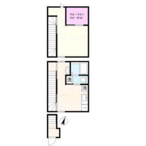 1LDK Apartment in Kamiuma - Setagaya-ku Floorplan