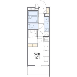 1K Mansion in Kashiwagaya - Ebina-shi Floorplan