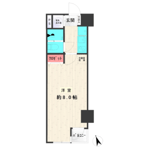 1K {building type} in Nishigotanda - Shinagawa-ku Floorplan