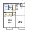 2DK Apartment to Rent in Toyama-shi Floorplan