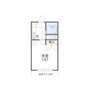 1K Mansion in Mozumekitacho - Sakai-shi Kita-ku Floorplan
