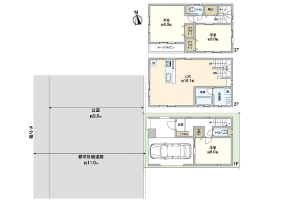 3LDK House to Buy in Kawaguchi-shi Floorplan
