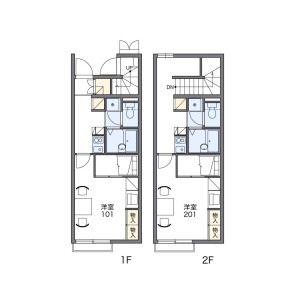 1K Apartment in Ozakata - Chikusei-shi Floorplan