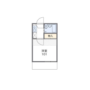 1K Apartment in Asahi - Kawaguchi-shi Floorplan