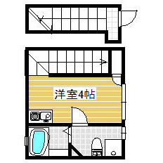 1R Apartment in Kamikitazawa - Setagaya-ku Floorplan