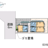 板桥区出租中的1K公寓 布局图