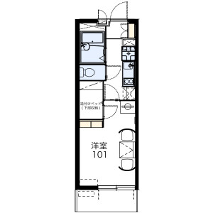 1K Mansion in Nakamuraminami - Nerima-ku Floorplan