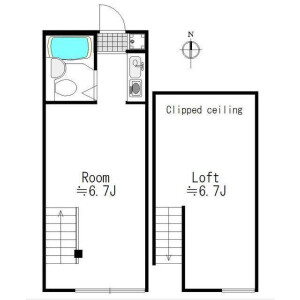 1SK Apartment in Nakameguro - Meguro-ku Floorplan