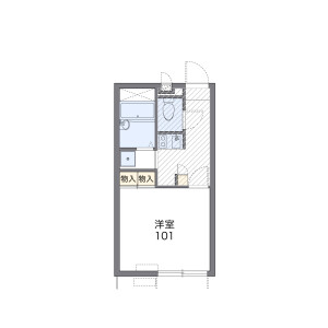 1K Apartment in Minamikaname - Hiratsuka-shi Floorplan