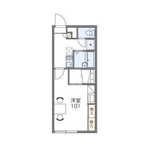 1K Apartment in Takuhoku 5-jo - Sapporo-shi Kita-ku Floorplan