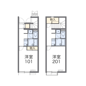 1K Apartment in Kunimi - Sendai-shi Aoba-ku Floorplan