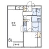1LDK Apartment to Rent in Tsuchiura-shi Floorplan