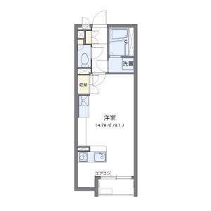 1R Apartment in Higashidai - Honjo-shi Floorplan