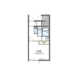 1K Apartment in Hirao - Fukuoka-shi Chuo-ku Floorplan