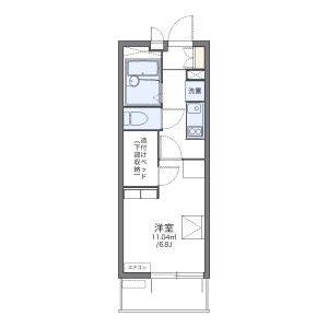 1K Apartment in Yamate - Funabashi-shi Floorplan
