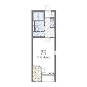 1K Apartment in Nedo - Kashiwa-shi Floorplan