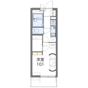 1K Mansion in Sumiyoshi - Fukuoka-shi Hakata-ku Floorplan