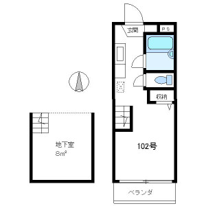 1R Mansion in Nakano - Nakano-ku Floorplan