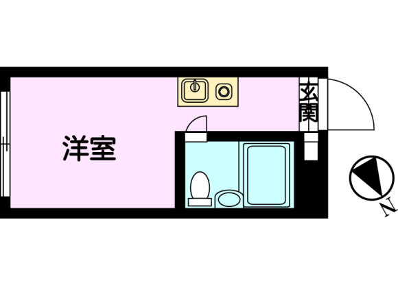 1R Apartment to Buy in Nakano-ku Floorplan