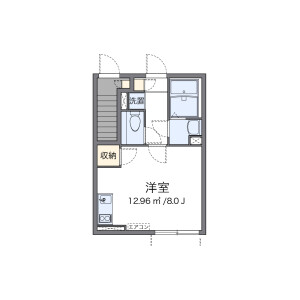 1R Apartment in Nishisunacho - Tachikawa-shi Floorplan