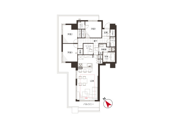 3SLDK Apartment to Buy in Toshima-ku Floorplan