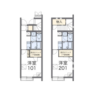 1K Apartment in Otabakocho - Nagoya-shi Mizuho-ku Floorplan
