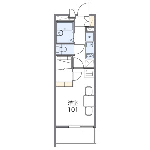 1K Mansion in Hikawacho - Toda-shi Floorplan