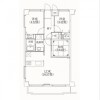 3LDK Apartment to Rent in Meguro-ku Floorplan