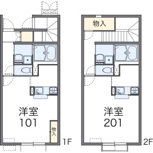 1K Apartment in Izumicho - Higashimatsuyama-shi Floorplan