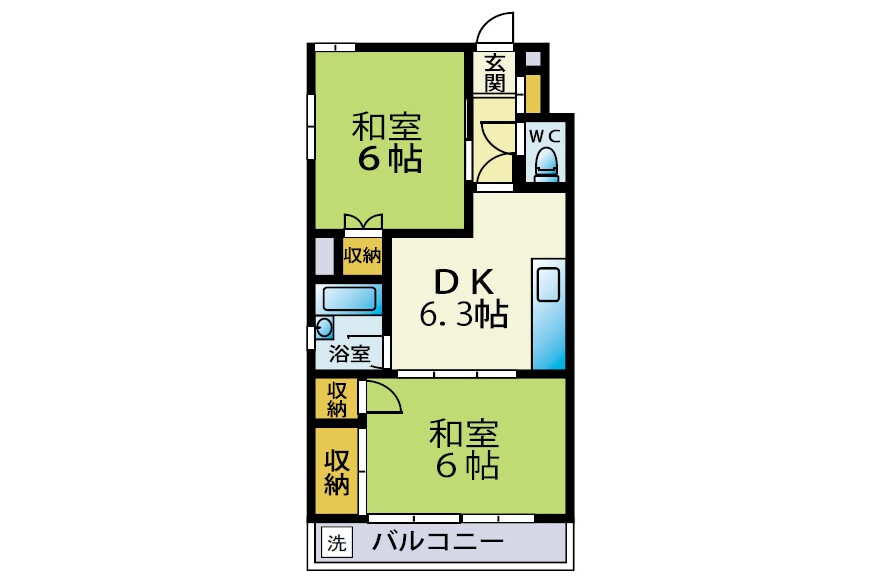 2DK Apartment to Buy in Chiba-shi Chuo-ku Interior