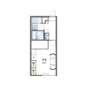 1K Apartment in Yunokawacho - Hakodate-shi Floorplan