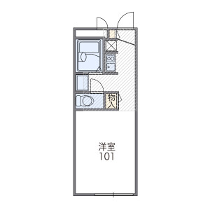 1K Apartment in Nishinoyama nakatomicho - Kyoto-shi Yamashina-ku Floorplan
