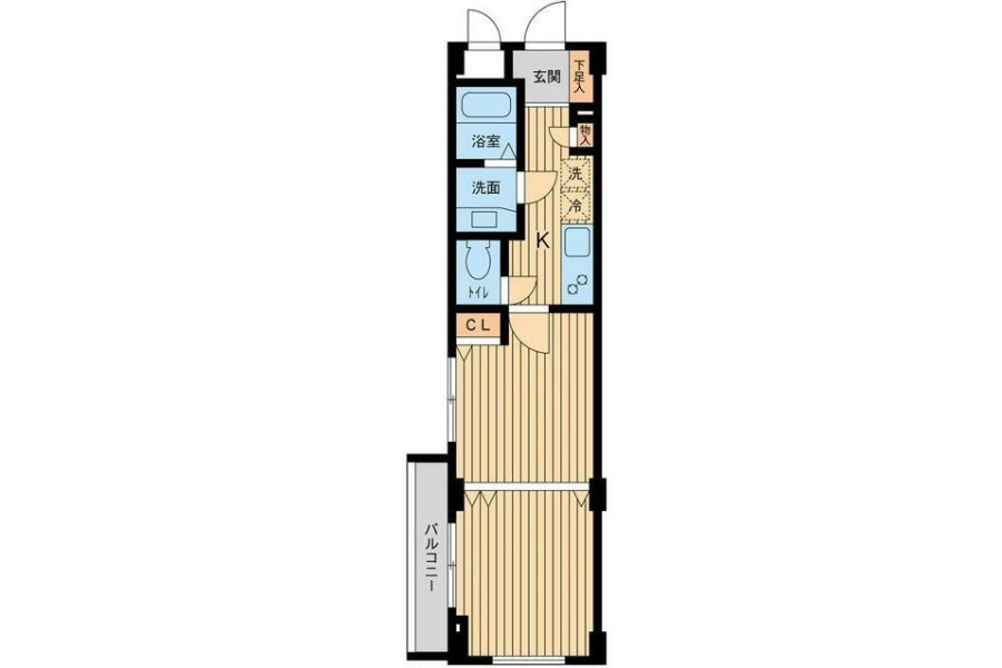 2K Apartment to Rent in Shinagawa-ku Floorplan